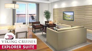 Viking Mars | Explorer Suite Walkthrough Tour & Review 4K | Viking Ocean Cruises