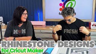 Creating Rhinestone Designs in Silhouette Studio Business Edition then Cutting with Cricut