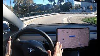 Tesla Autopilot - Crazy Curved Exit Ramps