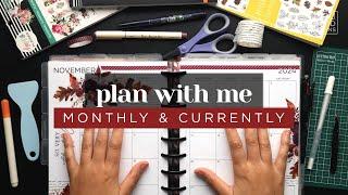 NOVEMBER PLAN WITH ME :: Memory A Day & Currently Page Monthly Setup in a Classic Happy Planner