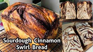 Cinnamon Swirl Sourdough Bread [with step by step recipe]