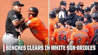 BENCHES CLEAR in White Sox vs. Orioles after players collide | ESPN MLB