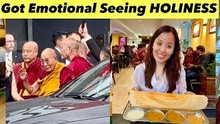 H.H.The DALAI LAMA in ZÜRICH Day 1 | Had Masala Dosa & Momos  ​⁠@aryaqueen007 @dalailama  ​⁠