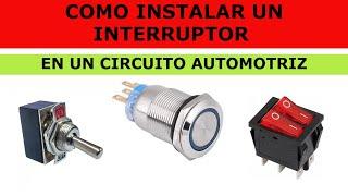 COMO INSTALAR INTERRUPTOR DE CARRO