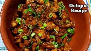 How to cook octopus recipe | A delicious!! octopus recipe | Octopus masala recipe.