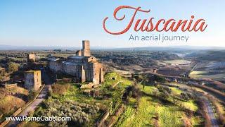 Flying over TUSCANIA - breathtaking views of a Medieval town in Italy