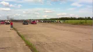 VW Golf 2 1.9 TDI vs VW Golf 3 1.9 TDI (Drag Race 16.06.2012, Jēkabpils)