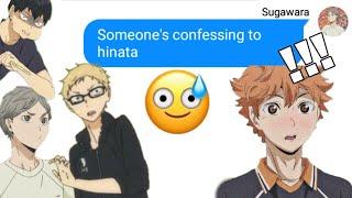 Haikyuu group chat | someone's confessing to hinata