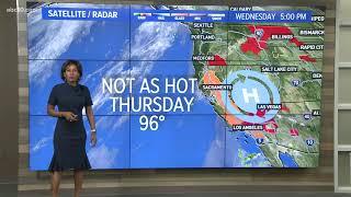 Tracy Humphrey's 5pm Weather Forecast on ABC 10, Sept 8, 2021