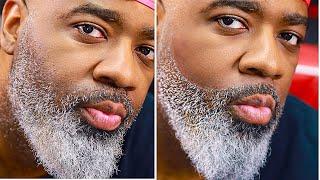 HOW TO LINE UP BEARD BLACK MAN | BEARD TRIMMING