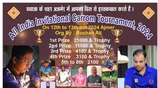 FINAL. Mohd. Ghufran  Sandeep Dive ALL INDIA INVITATION CARROM TOURNAMENT IN AJMER.