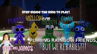 We play rainbow friends chapter 2, but the rainbow friends are BABIES?? | Roblox