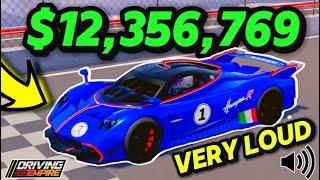 Spending $12,356,769 On The LOUDEST Car In Driving Empire