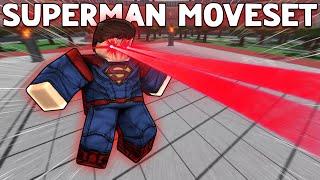 SUPERMAN MOVESET Destroys EVERYONE in ROBLOX Heroes Battlegrounds