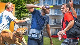 SPRAY De L'eau Sur LES GENS PRANK (CHIEN M'ATTAQUES) - WATER GUN SPRAY PRANK