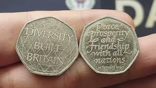 ALL 2021 & 2020 50p Coins that were released for UK Circulation