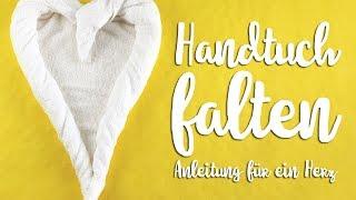 Handtuch falten - Herz - Anleitung - Talu.de