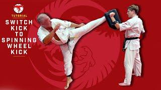 Kyokushin Karate Switch Kick to Spinning Kick Tutorial [4K]