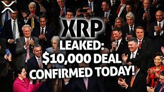 RIPPLE XRP - DEAL CONFIRMED TODAY! CONGRESS INITIATES PURCHASE OF XRP AT $10,000! (IMMINENT FLIP!)