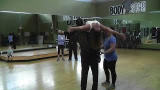 Jeff and Beth practice for the Cartersville Dances with the Stars