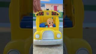 Baby JJ is ready to ride the bus to school! Toy Pretend Play! #cocomelon #toys