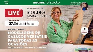  AULA SOBRE MODELAGENS DE CASACOS VERSÁTEIS - CURADORIA MOLDES, MODA E ESTILO COM MARLENE MUKAI