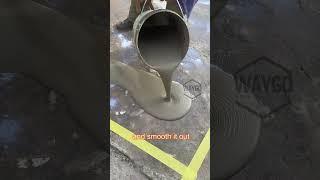 Forklift damage? Waygo cement makes your warehouse floor indestructible.#repair #ground #crack #diy