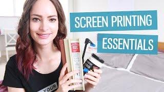 DIY screen printing essentials | CharliMarieTV