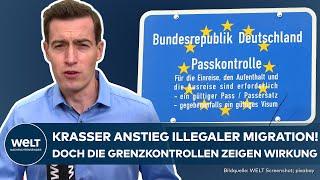 ILLEGAL MIGRATION TO GERMANY: Huge increase in the last year! But border controls work!