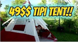 Ozark Trail Tipi tent: Our tiny houses guest house!