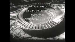 World Cup Final 1950 Brazil - Uruguay, final goal; Maracanaco