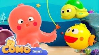 Como Songs&Surprise | Fishing Adventure Fun | English cartoon songs for babies | Como Kids TV