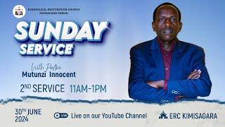 SUNDAY 2nd SERVICE  30/06/2024 WITH  Pastor MUTUNZI Innocent