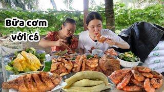 Bữa Cơm Với CÁ ĐIÊU HỒNG CHIÊN GIÒN 4 Kiểu. Sau Tất Cả Còn Lại Quyên Với Út Ăn Thôi ^^