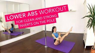 Lower abs workout for strong and clean pole inverts (8min follow along)