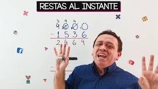 Como restar al instante (¿prestando?) | Truco |