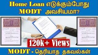 Is MODT mandatory in Tamilnadu when taking a home loan?(Tamil)| Advantages| Stamp duty| Registration