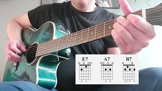 Fingerstyle Pattern For Acoustic Blues (with Chords and Tablature)