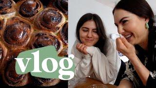  DAILY VLOG // pieczenie cynamonek // wizyta siostry //