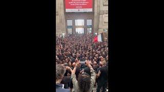 AC Milan fans going to Sassuolo (Curva Sud Milano Serie A Scudetto party)