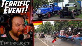 American Reacts to The Schleppertreffen - Germany "Tractors & Trucks"