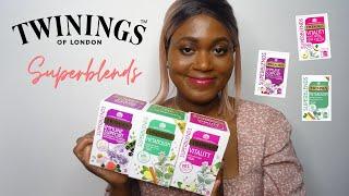 *NEW TWININGS SUPERBLENDS*  herbal teas for health and wellbeing  l