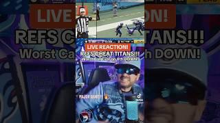 REFS CHEAT TITANS ON 4TH DOWN PLAY VS VIKINGS! | TITAN ANDERSON REACTION #shorts #fyp #Titans