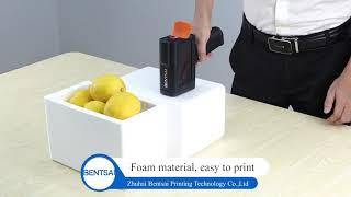 Demonstration of BENTSAI BT-HH6105B2 and BT-HH6105B3 Portable Handheld Inkjet Printer