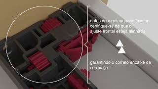 Corrediça Embutida Soft Closing Sincronizada 3D #Hardt