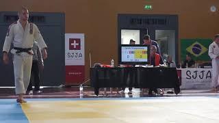 Swiss International Championship BlackBelt finals SJJA Peter Mettler - knee bar against De la Riva