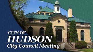 Hudson City Council August 1, 2022