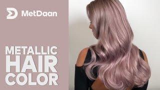 Mauve Metallic Hair Color | MetDaan