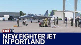 Newest U.S. military fighter jet arrives in Portland | FOX 13 Seattle