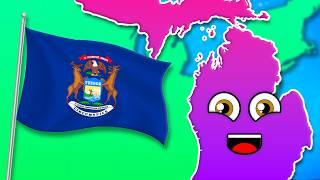 Learn About The Geography Of Michigan! | US Geography Songs For Kids | KLT Geography